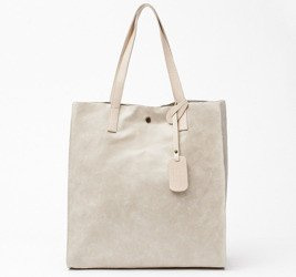 Vera Pelle Włoska Torebka Worek Skóra Beżowy t15