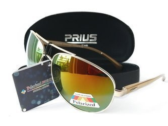 OKULARY MĘSKIE POLARYZACYJNE PRIUS PILOTKI FLEKS AVIATOR