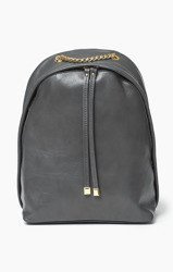 Vera Pelle Włoska Torebka Skóra Plecak Szary 744