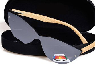 Okulary Damskie Drewniane Polaryzacyjne Przeciwsłoneczne Nerdy Lustrzanki