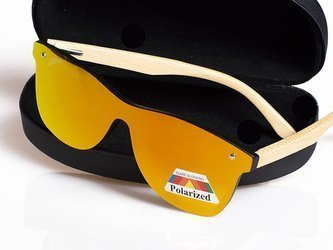 Okulary Drewniane Polaryzacyjne Przeciwsłoneczne Nerdy Lustrzanki