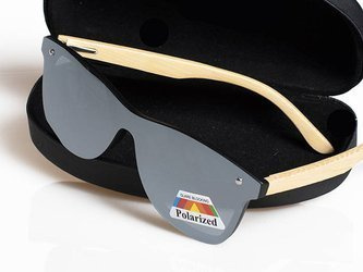 Okulary Drewniane Polaryzacyjne Przeciwsłoneczne Nerdy Lustrzanki