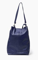 Vera Pelle Włoska Torebka Skóra Shopper Granat 770