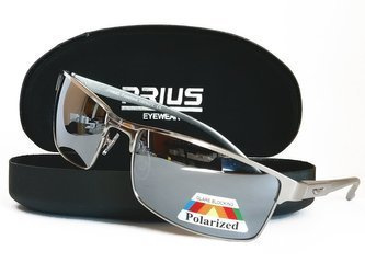 OKULARY POLARYZACYJNE NISKIE PILOTKI AVIATORY SREBRNY