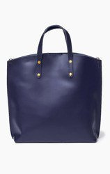 Vera Pelle Włoska Torebka Skóra Shopper Granat 840