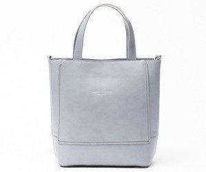 Włoska Torebka Vera Pelle Shopperka Skóra Szary 12