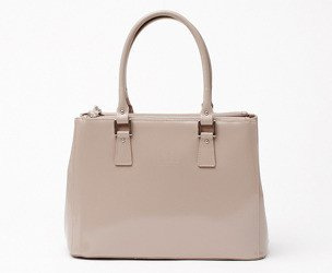 Vezze Exclusive Włoska Torebka Skóra Beżowy t11