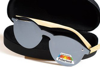 Okulary Drewniane Polaryzacyjne Przeciwsłoneczne Nerdy Lustrzanki