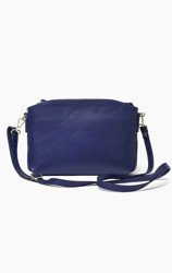 Vera Pelle Włoska Torebka Skóra Vezze Granat 802