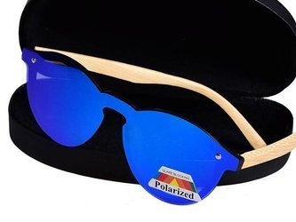 Okulary Drewniane Polaryzacyjne Przeciwsłoneczne Nerdy Lustrzanki