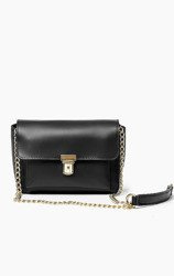 Vera Pelle Włoska Torebka Skóra Chanelka Black 774