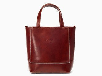 Włoska Torebka Vera Pelle Shopperka Skóra Koniak T12